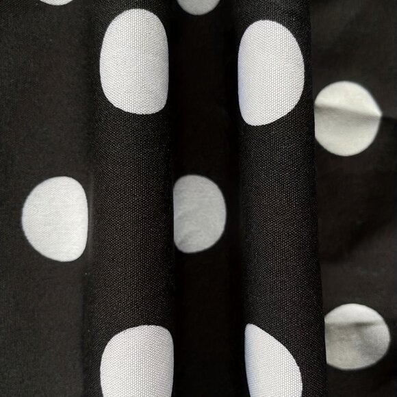 Elegant Plus Size Midi Dress with Bow Tie and Slight Stretch - Picture 6 of 6